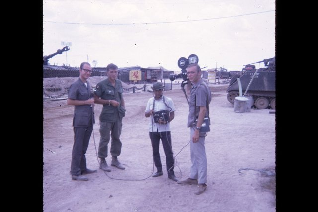 apr25 FSB Devin camera crew with Aussi USO Show CPT Lechner